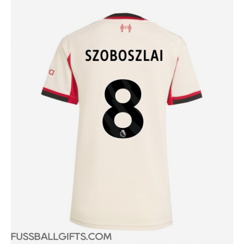Liverpool Dominik Szoboszlai #8 Fußballbekleidung Auswärtstrikot Damen 2025-26 Kurzarm